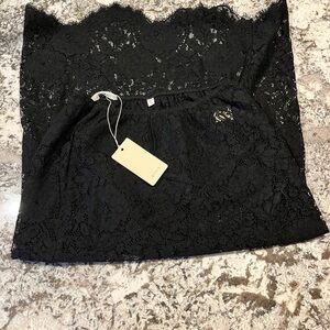 Doen Black Lace Skirt